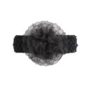 Bandeau élastique pour cheveux de bébé en mousseline de soie et dentelle florale – Image 3