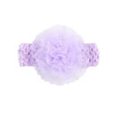 Bandeau élastique pour cheveux de bébé en mousseline de soie et dentelle florale – Image 4