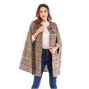 Cape Plaid cape manteau pour femme – Image 3
