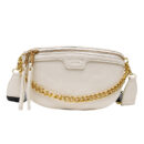 Sac banane en cuir avec chaîne pour femme