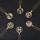 12 colliers avec pendentif horoscope pour femmes