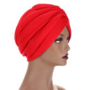 Turban Femme en Coton – Bonnet élégant à Volants – Image 7