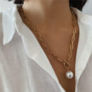 Colliers avec pendentifs en perles synthétiques style punk de qualité pour femmes – Image 4