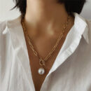Colliers avec pendentifs en perles synthétiques style punk de qualité pour femmes – Image 5