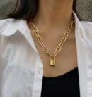 Colliers avec pendentifs en perles synthétiques style punk de qualité pour femmes – Image 6