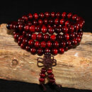 Bracelets pour hommes en ébène noir avec nœud perlé – Image 6