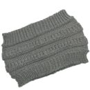 Bandeau large et uni pour cheveux, bonnet d'hiver tendance pour femme – Image 8