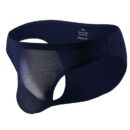 Slip taille basse sans coutures à rayures en soie glacée pour homme – Image 7