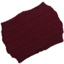 Bandeau large et uni pour cheveux, bonnet d'hiver tendance pour femme – Image 5