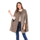 Cape Plaid cape manteau pour femme – Image 5