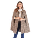 Cape Plaid cape manteau pour femme