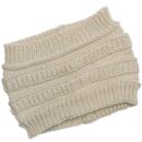Bandeau large et uni pour cheveux, bonnet d'hiver tendance pour femme – Image 2