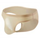 Slip taille basse sans coutures à rayures en soie glacée pour homme – Image 10