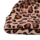 Ensemble bonnet et écharpe en laine tricotée à pois léopard – Image 6