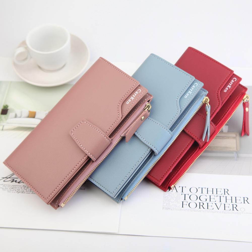 67f81c05-a0f2-4974-bb4f-c25c2d862230.jpg Portefeuille avec fermeture éclair et porte-cartes pour femme – Image 1