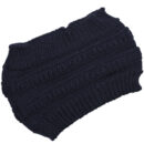 Bandeau large et uni pour cheveux, bonnet d'hiver tendance pour femme – Image 9