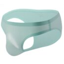 Slip taille basse sans coutures à rayures en soie glacée pour homme – Image 4