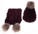 Ensemble bonnet et écharpe en laine pour femme – Image 3