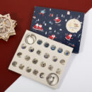 Coffret cadeau de bijoux avec bracelet et perles de Noël