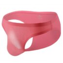 Slip taille basse sans coutures à rayures en soie glacée pour homme – Image 5