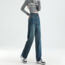 Jean d'été fin à taille élastique pour femme