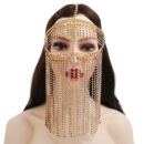 Chaînes de tête à franges en strass style punk – Image 4
