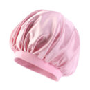 Chapeau de nuit imprimé en satin élastique à large bord – Image 10