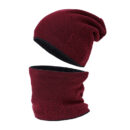 Ensemble bonnet et écharpe brossés et rembourrés – Image 7